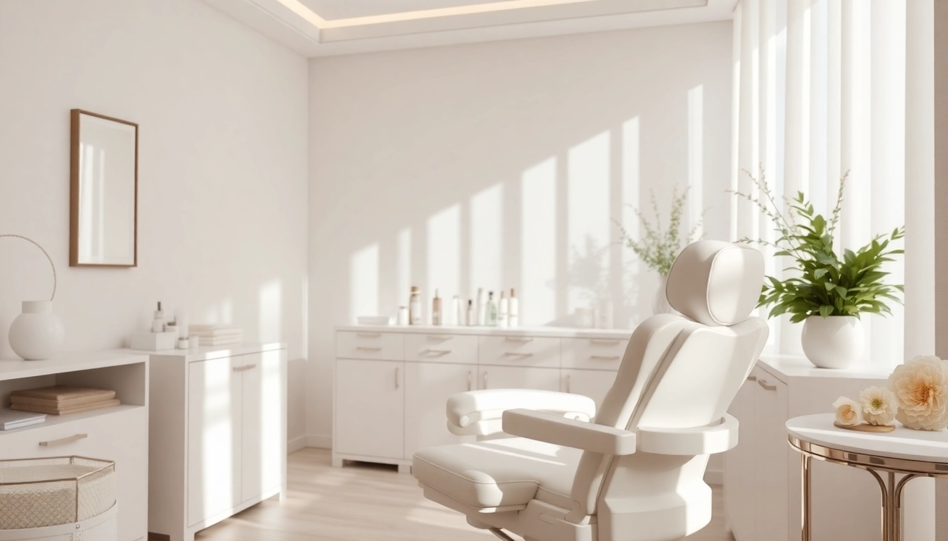 Experience rejuvenating Faltenbehandlung Zürich in a tranquil treatment room with elegant décor.