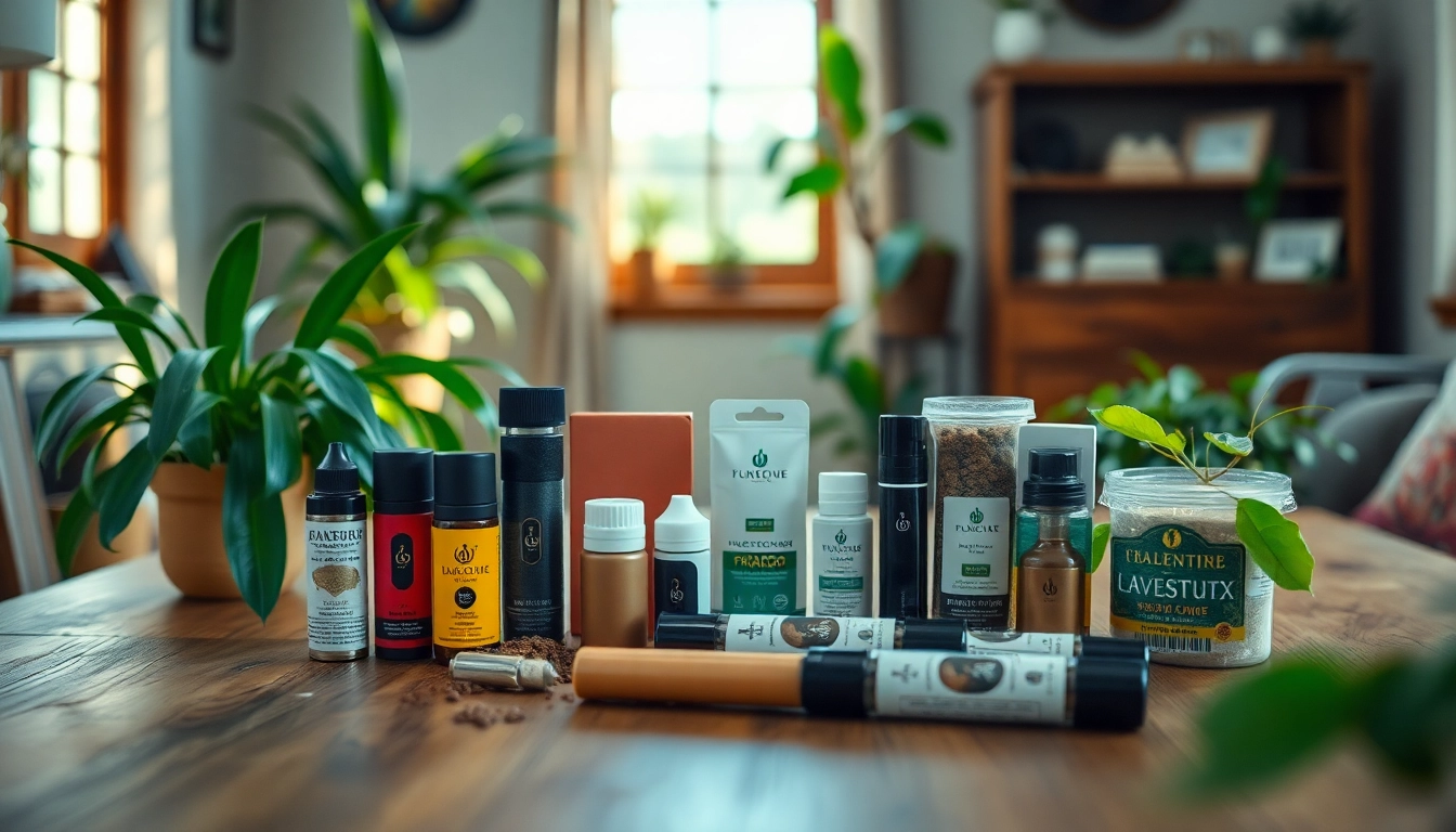 Promote tobacco replacement with a healthy assortment of products displayed on a natural wooden table.