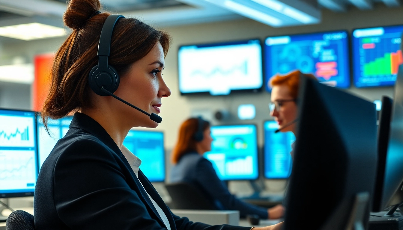 Streamlined Order Processing Services showcased by dedicated agents in a professional call center.