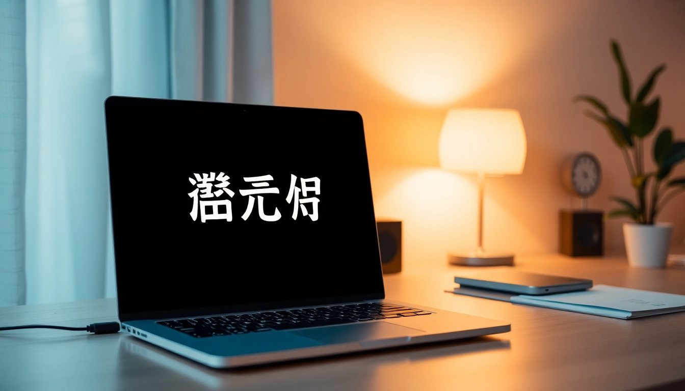 Engage with the 美洽官网 interface displayed on a sleek laptop in a contemporary office.