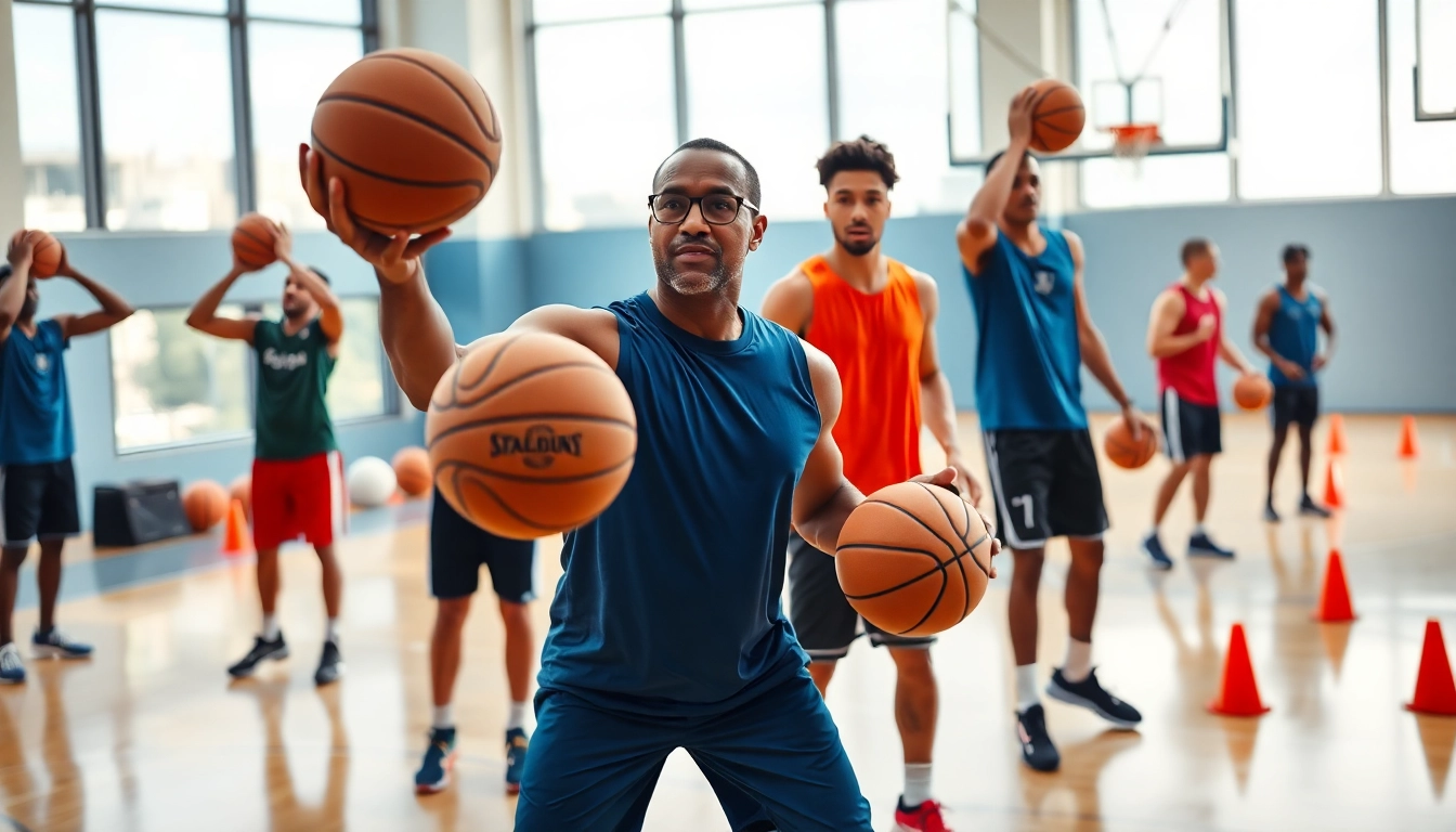 Explore best basketball training programs in an engaging training session, showcasing athletes honing their skills.