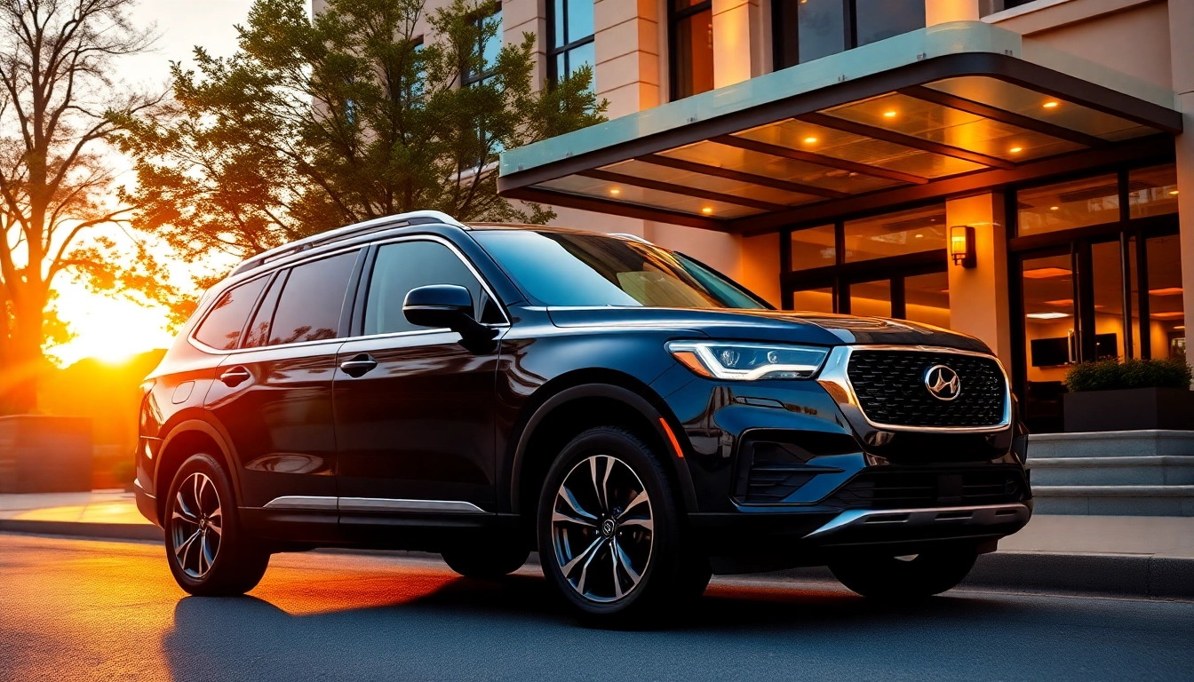 Experience premium car service Atlanta with a luxury SUV showcasing elegance and comfort.