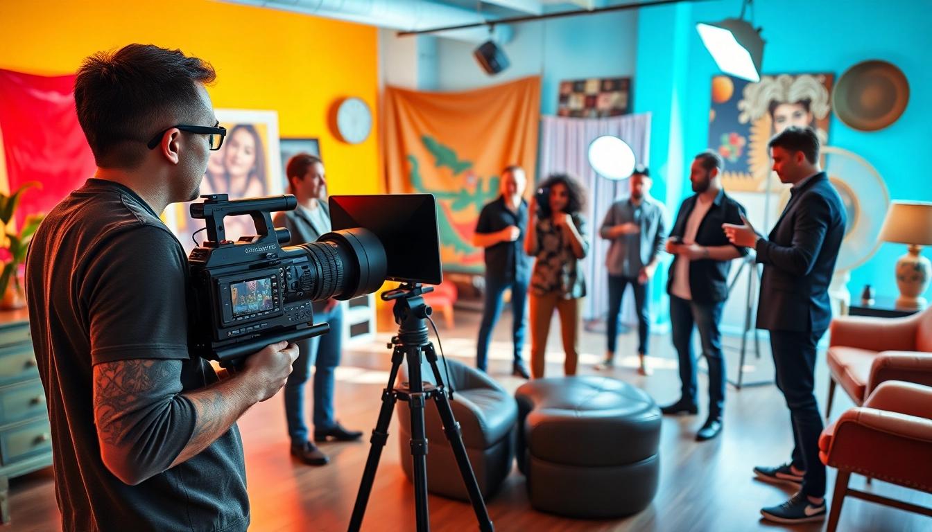 Engaging scene of Creative Video Shoots Toronto with diverse filmmakers capturing vibrant moments.