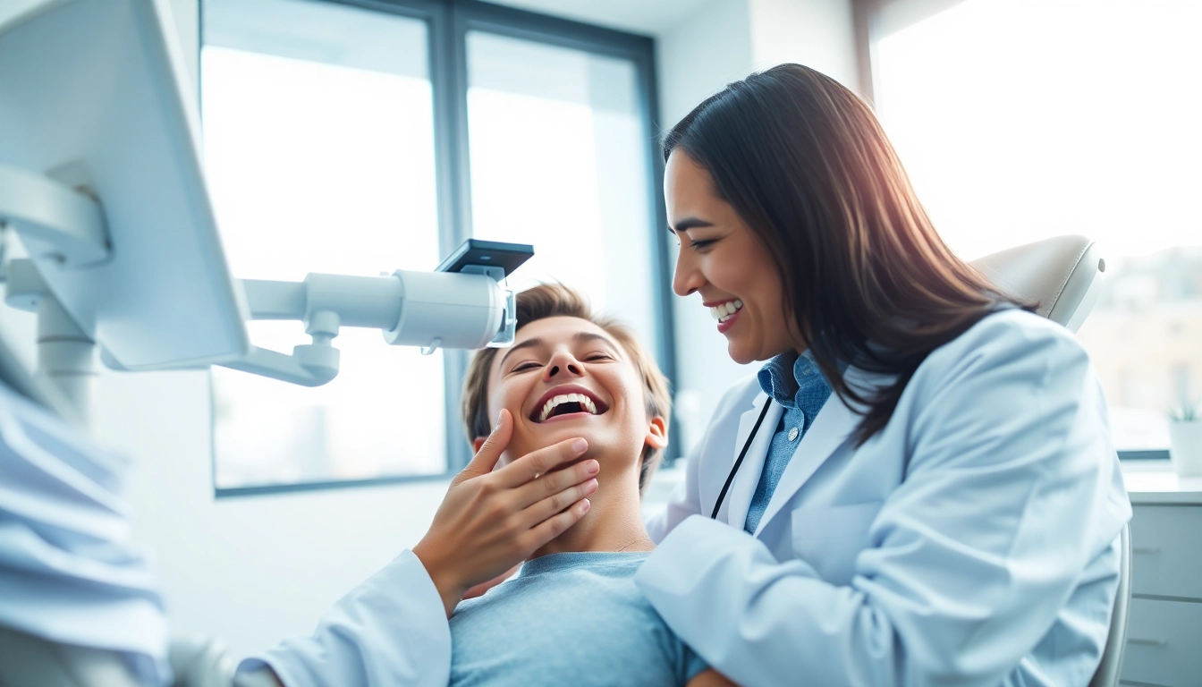 Consultation with edmonton orthodontist in a modern clinic, highlighting patient care.