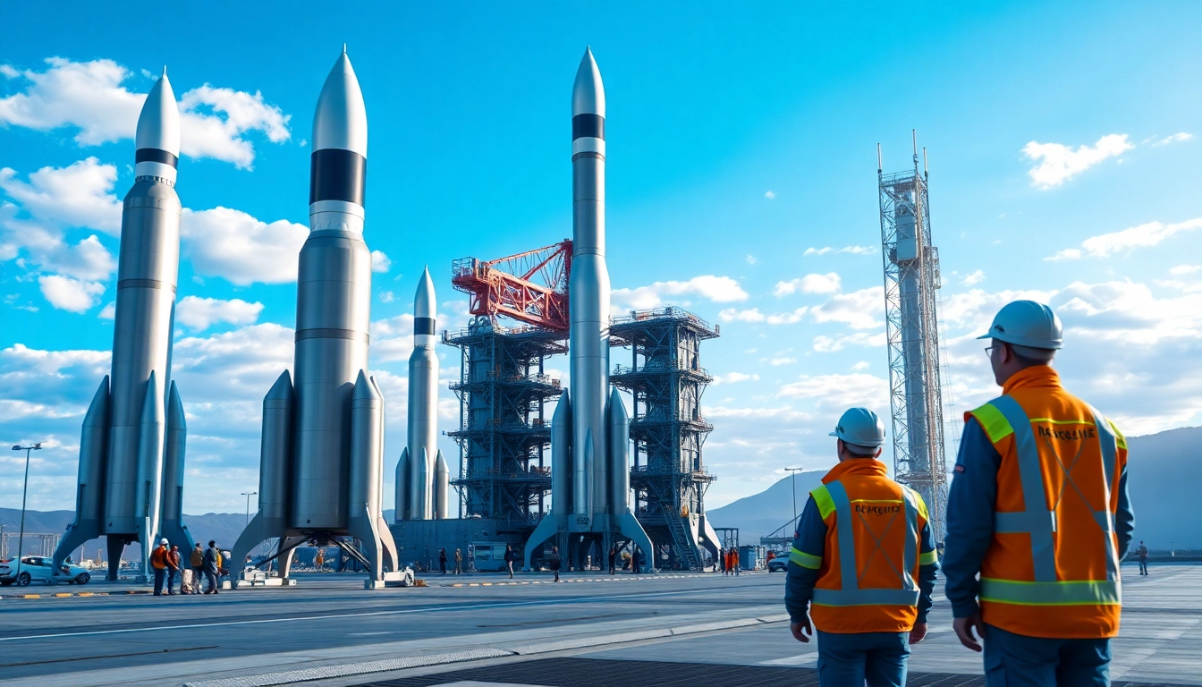 Engineers preparing for launch at Revenue Rocket Lab, showcasing innovation in aerospace.
