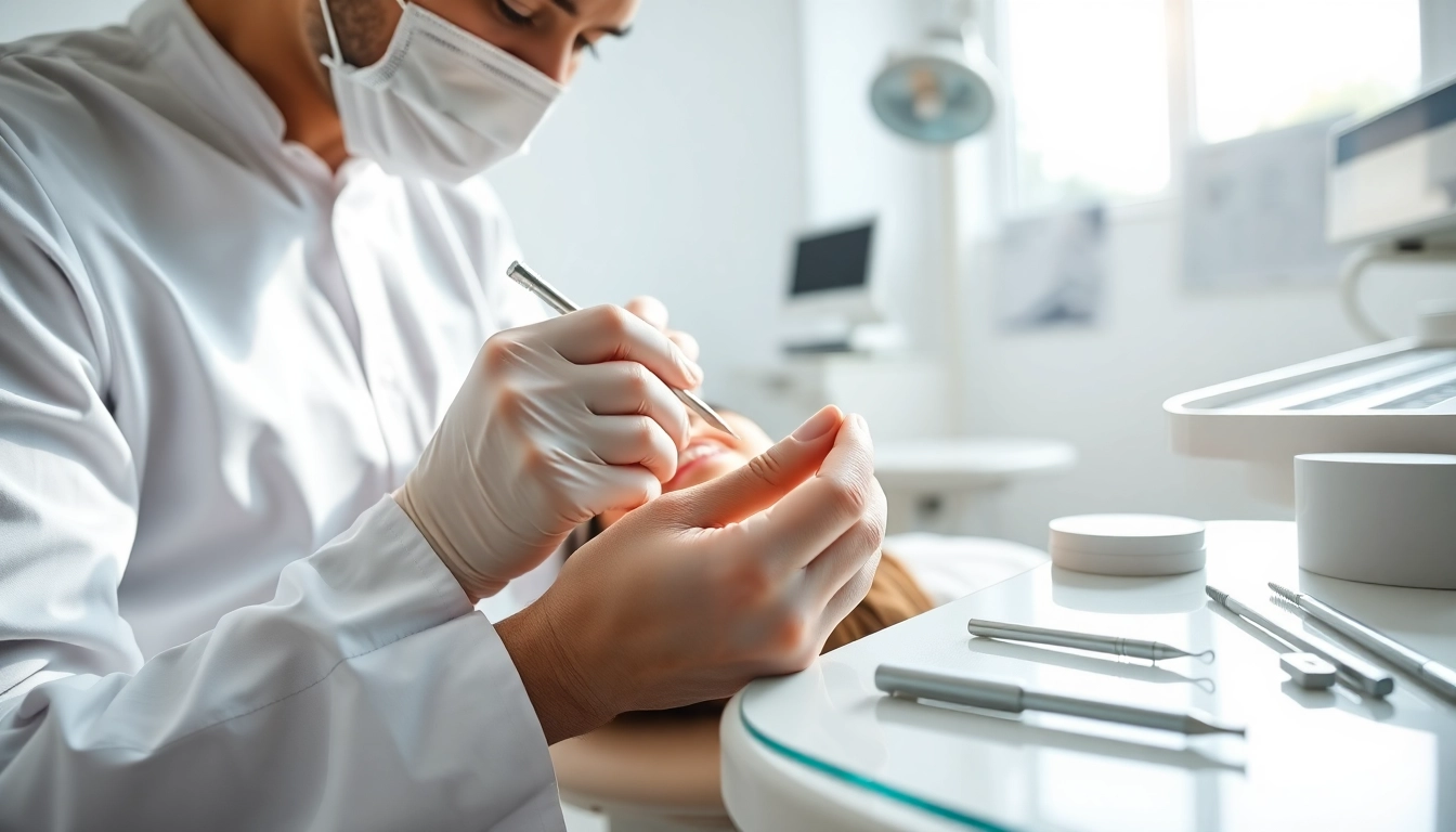 See a dentist expertly providing fillings and restorative work in a modern clinic.