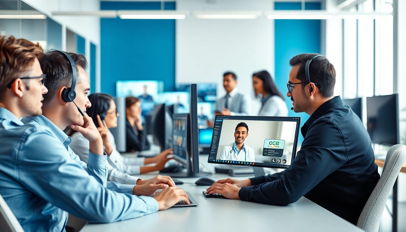 Enhance your IT support service experience with expert technicians collaborating effectively.