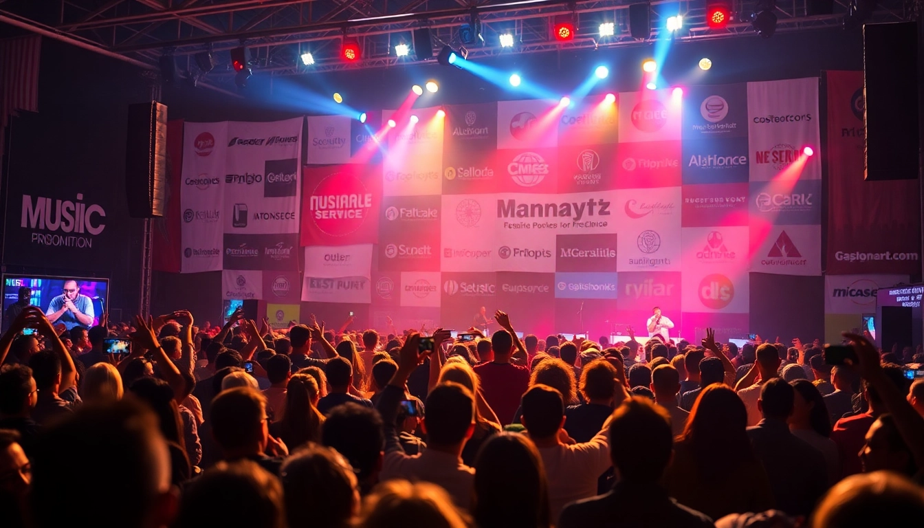 Engaging professional music promotion services showcased at a vibrant festival event.
