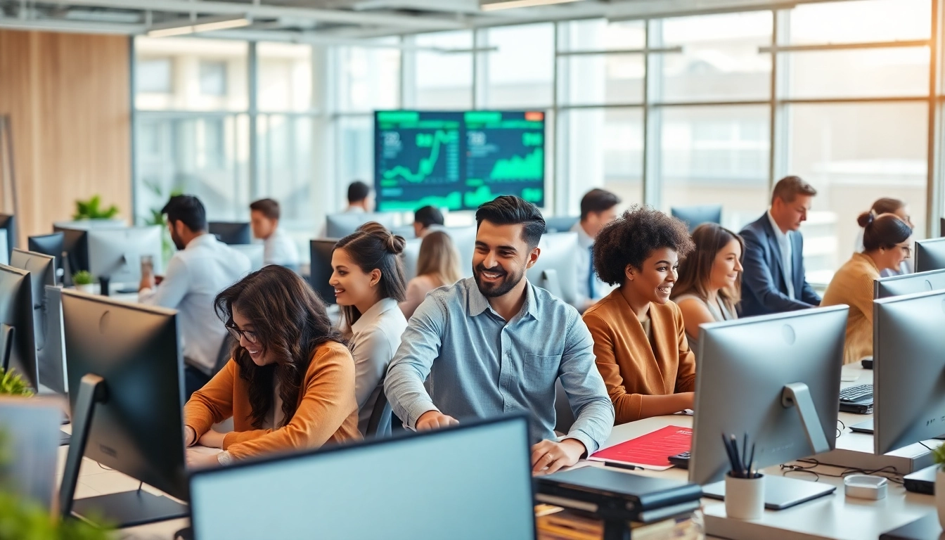 Enhance your business with efficient Order Processing Services in a vibrant office setting.