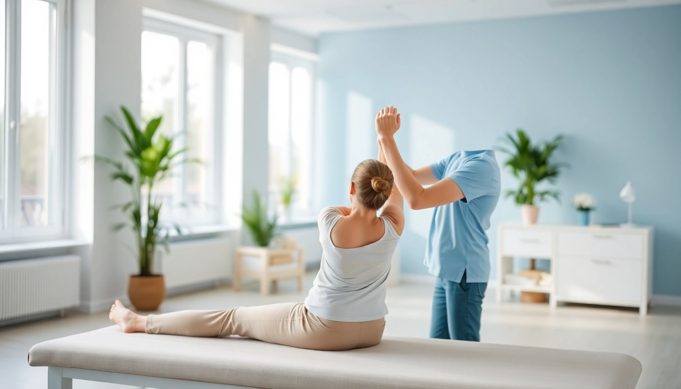 Behandlungsmöglichkeiten für Bandscheibenvorfall in einer Physiotherapie-Praxis.