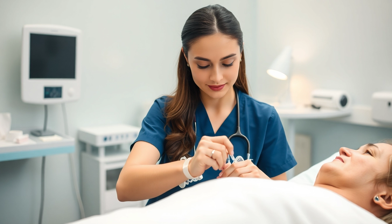 Administering nad infusion in a professional healthcare setting with attentive care.