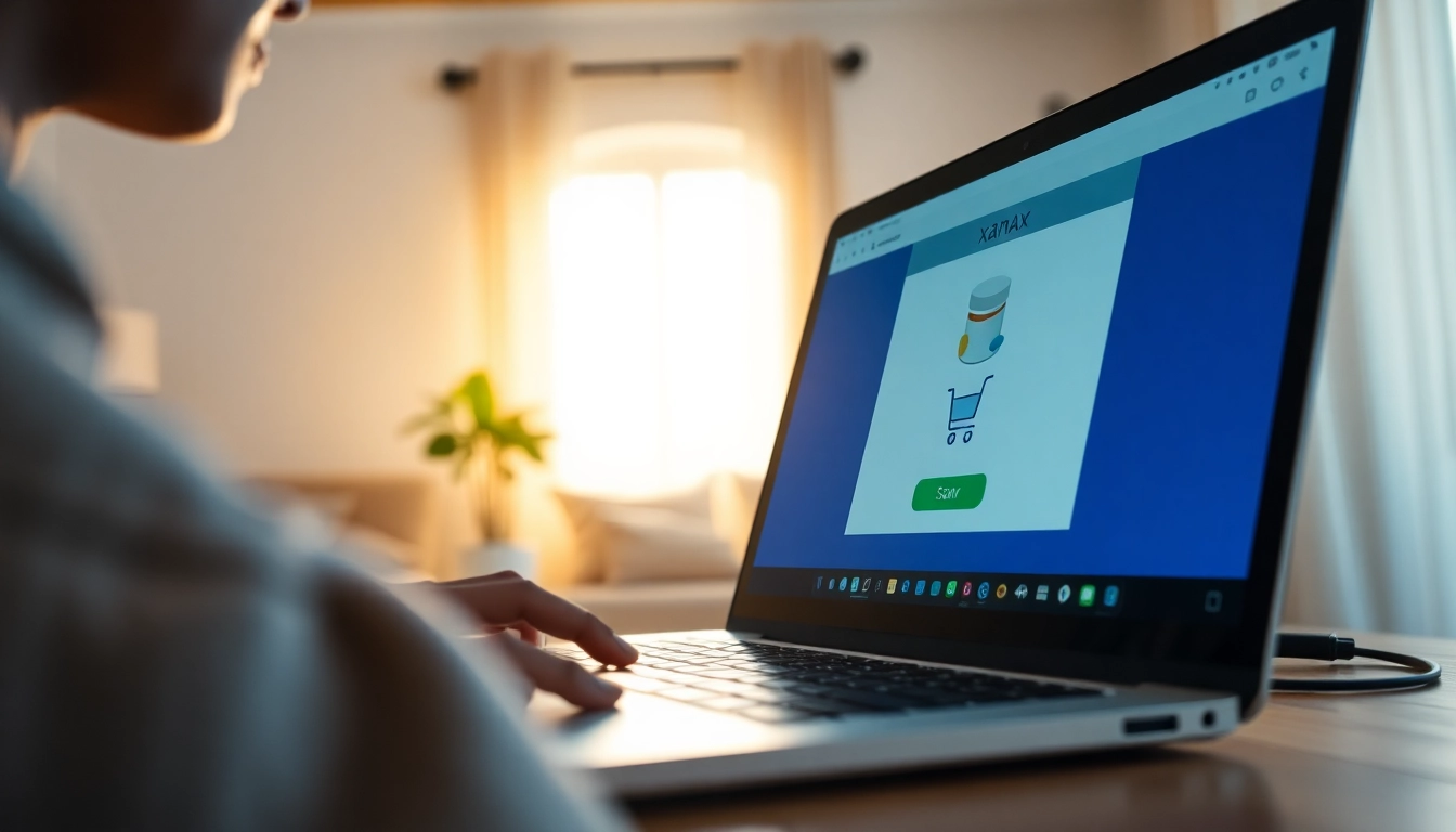 Buy xanax buy securely online with a user-friendly interface showcasing convenience.