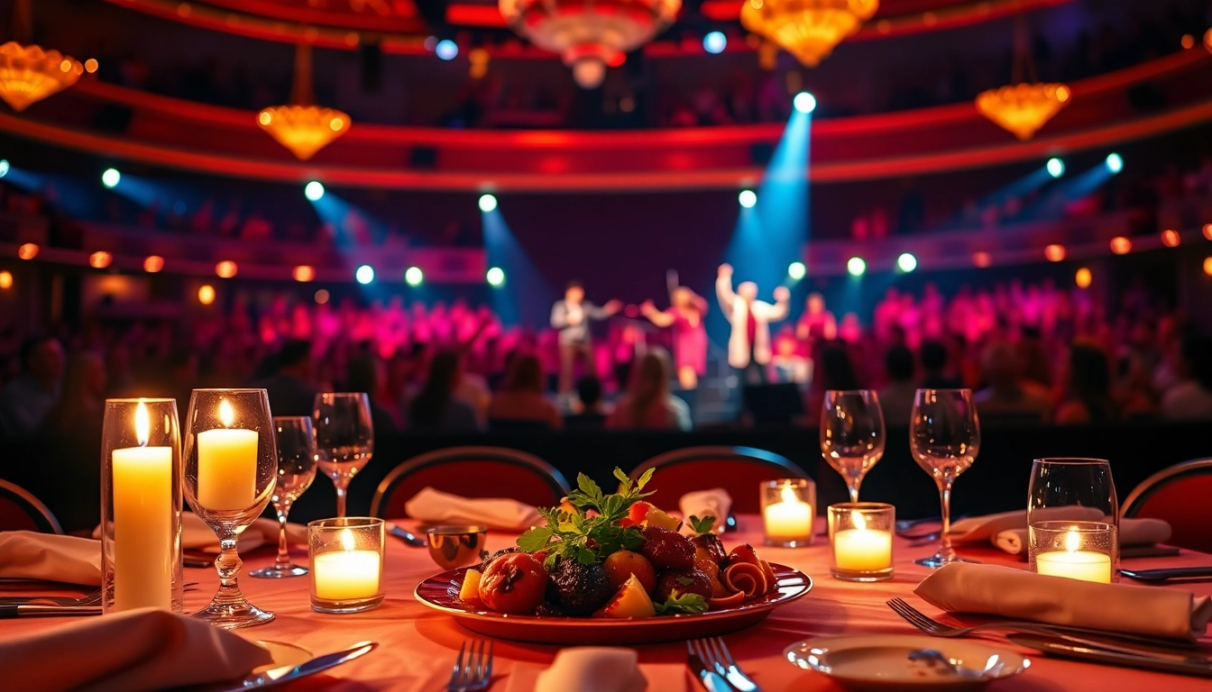 Experience vibrant dinner shows in las vegas with gourmet meals and live performances.