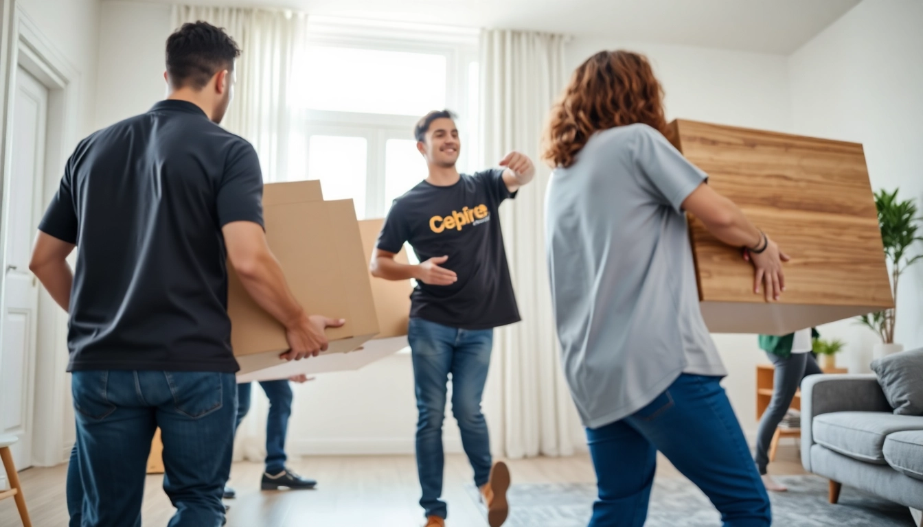 Movers delivering services for moving companies Toronto with professionalism and care in an apartment.