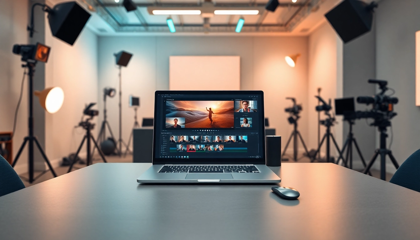 Creating captivating videos with KlingAI Prompts in a modern studio setup.