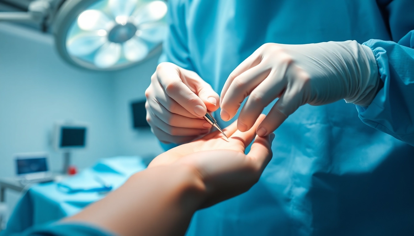 Behandlung in der Handchirurgie Braunschweig durch erfahrene Chirurgen mit hochwertigen Instrumenten.