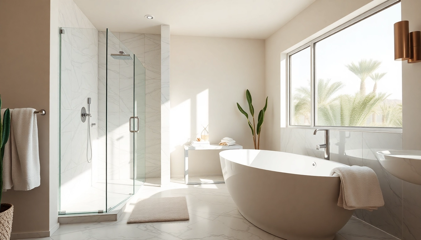 Transform your space with expert bathroom remodeling Palm Springs, showcasing luxury designs and fixtures.