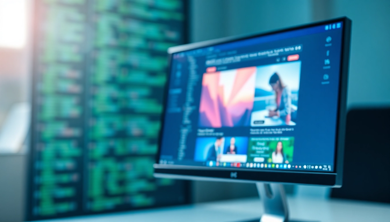 Capture dynamic website visuals using the screenshot API in a bright and tech-focused setting.