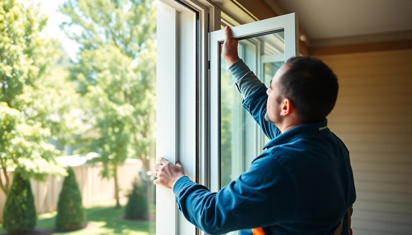 Window replacement Tigard Oregon with a professional installer showcasing energy-efficient windows.