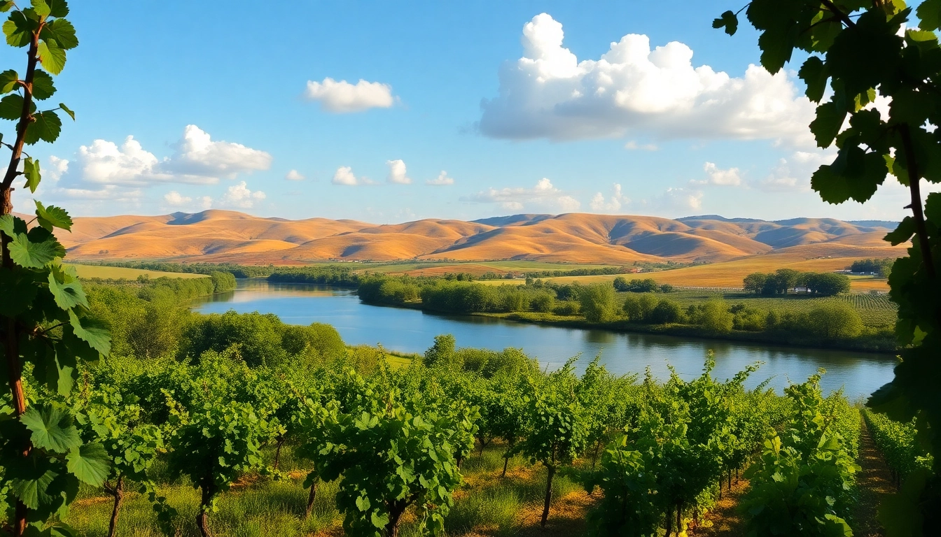 Experience tranquil vineyards and riverside beauty in Carksburg CA with lush scenery.